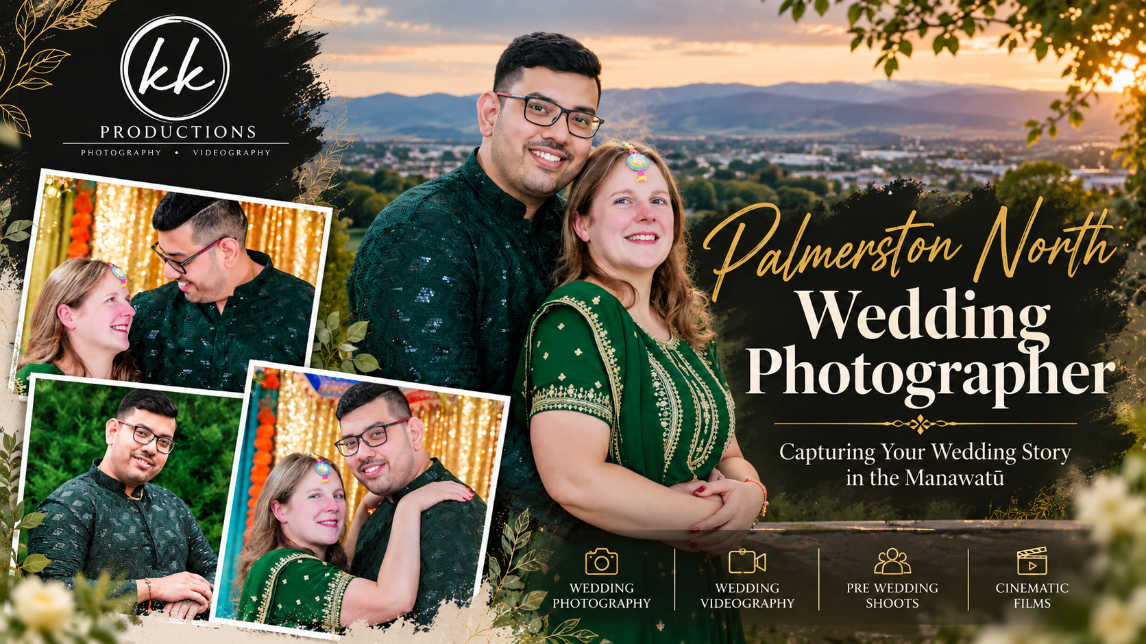 Palmerston North wedding photographer capturing a couple’s wedding story in the Manawatū
